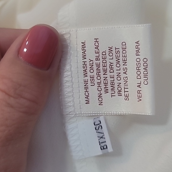 Vintage cream blouse embroidery collar and cuffs - Picture 10 of 15